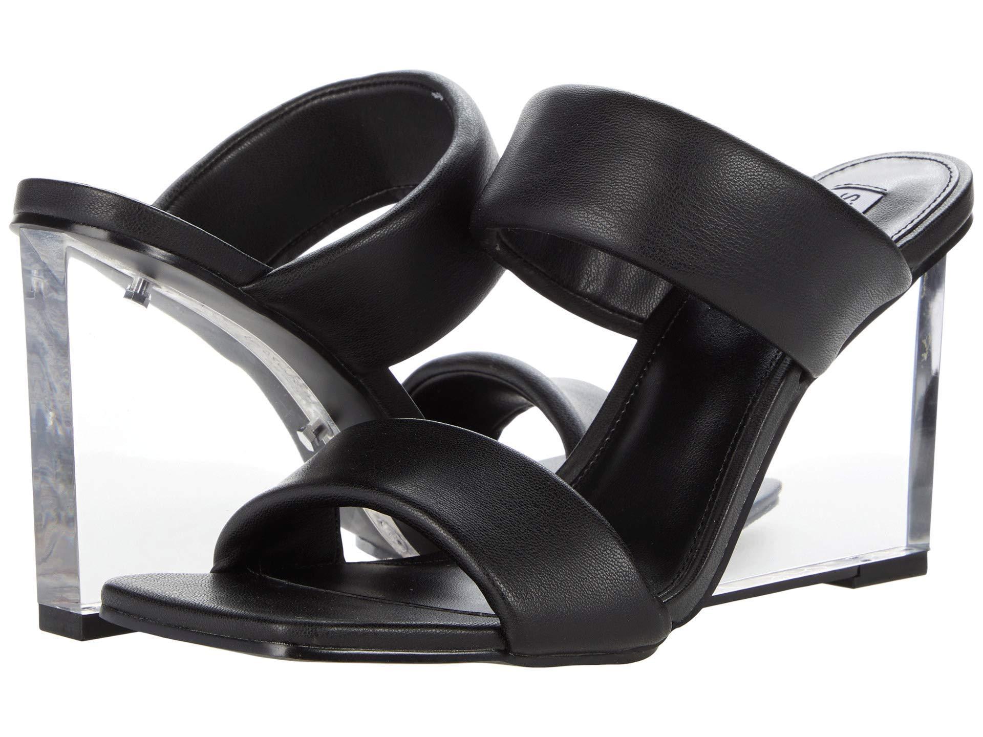 Steve Madden Isa Wedge Sandal in Black 