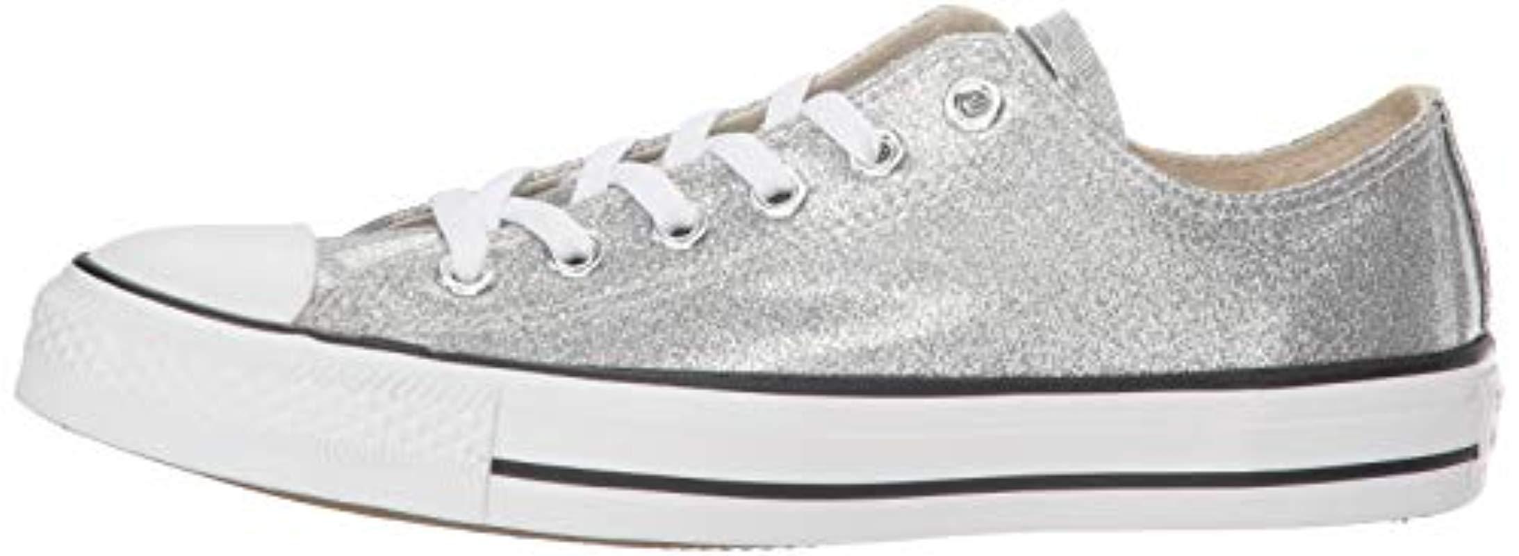silver converse adults