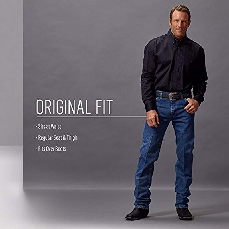 Wrangler George Strait Cowboy Cut Original Fit Jean , Bleach, 31w X 32l in  Blue for Men | Lyst