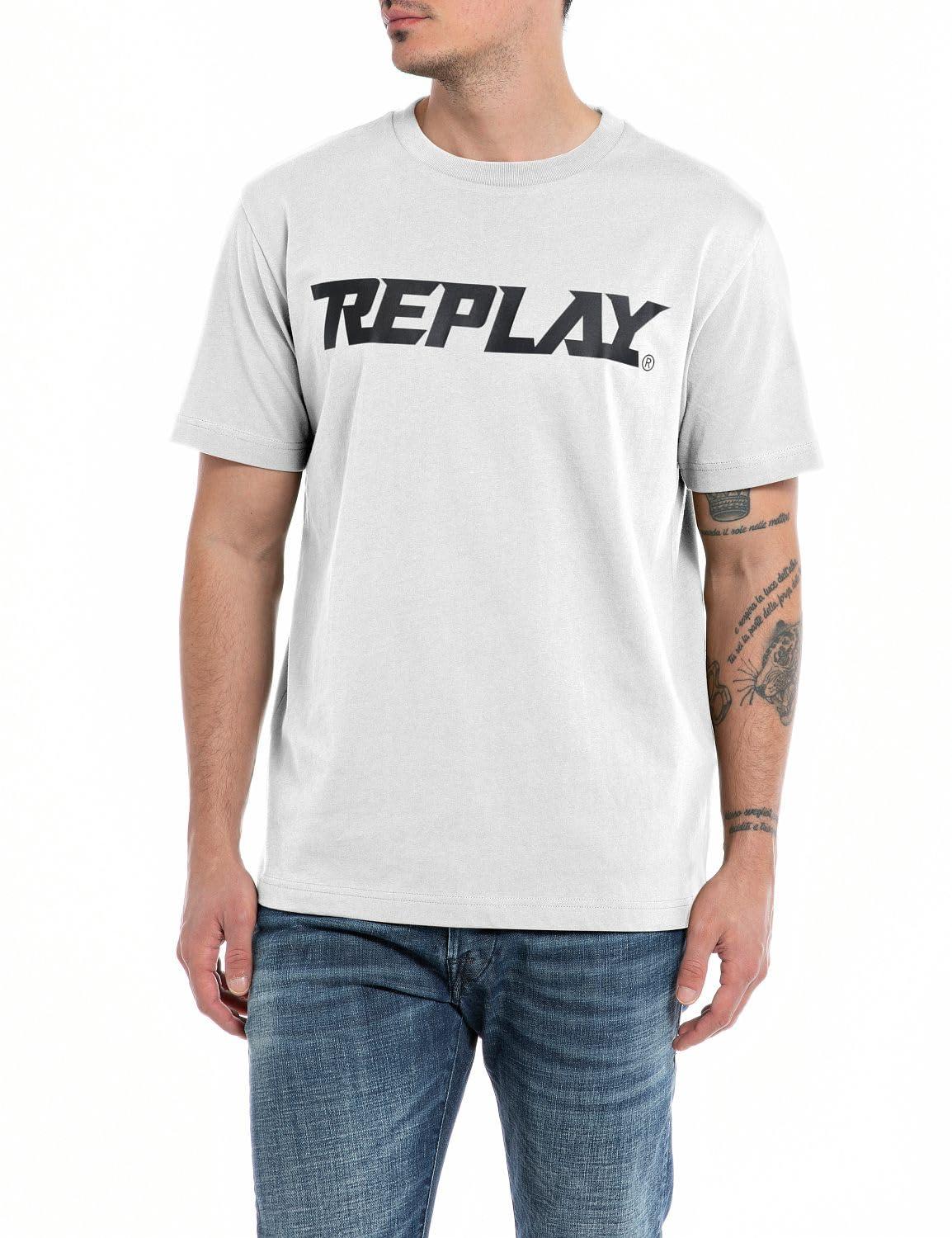 Replay M6498.000.23506 Short Sleeve T-shirt Man in Gray for Men