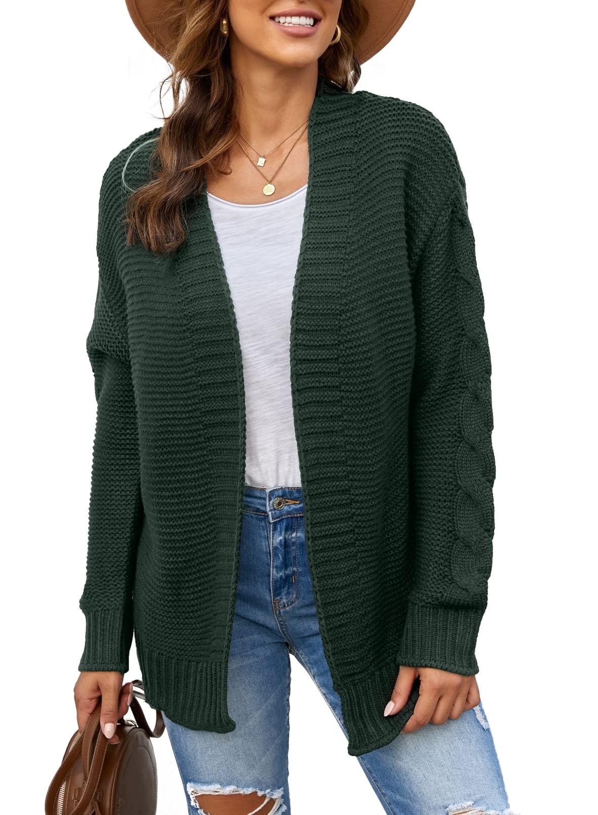 ladies cable knit cardigans