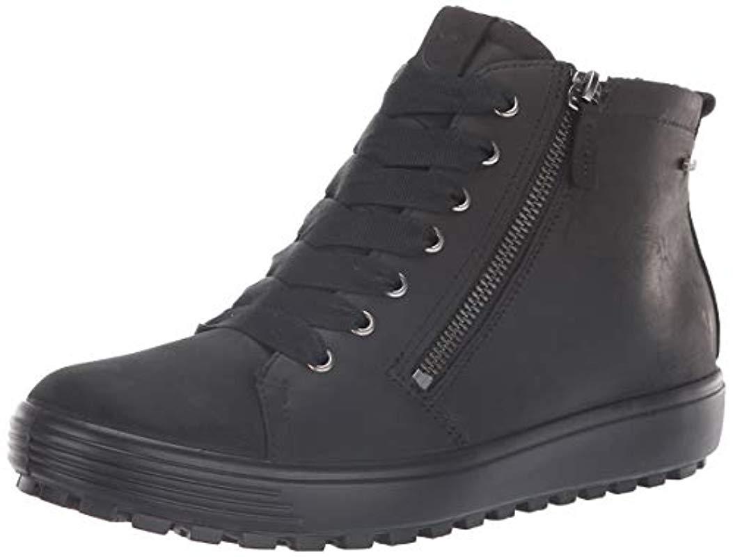 Ecco Leather Womens Soft 7 Tred Gore-tex High Sneaker - Save 61% - Lyst