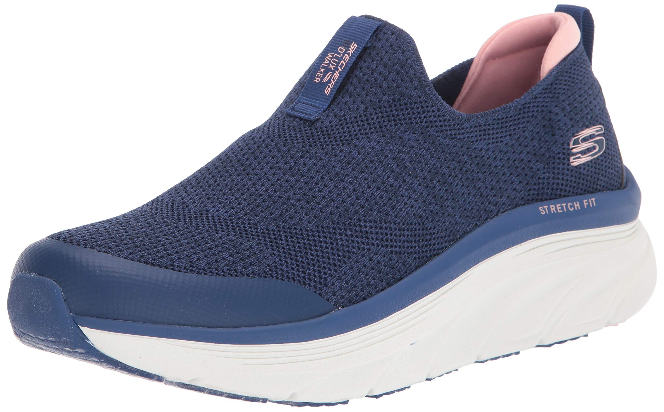 pink and blue skechers