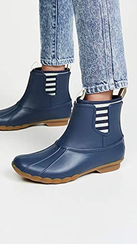 SPERRY Womens Saltwater Chelsea Rubber Boots