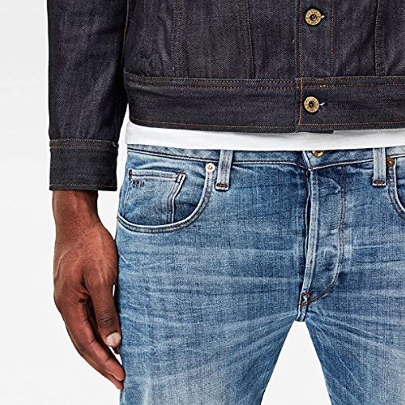 G-Star Raw Mens 3301 Slim Aiden Stretch-Denim Jean