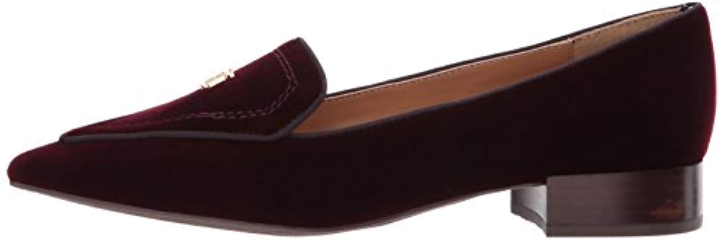 tommy hilfiger burgundy loafers