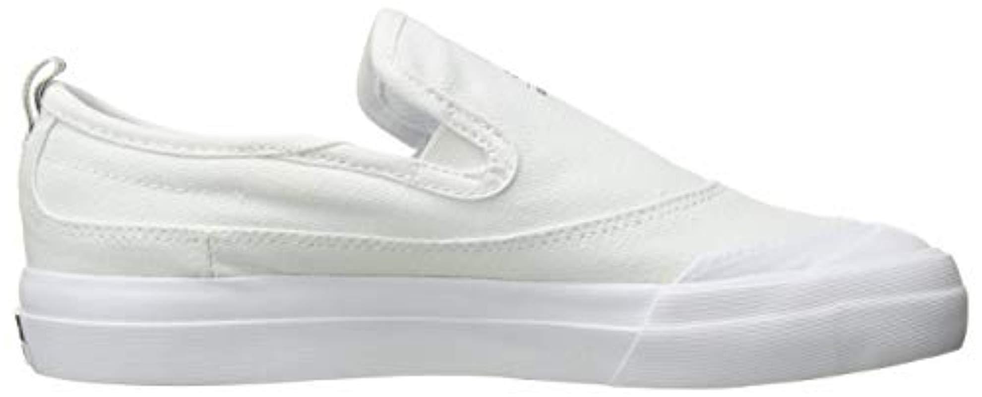 adidas matchcourt white slip on