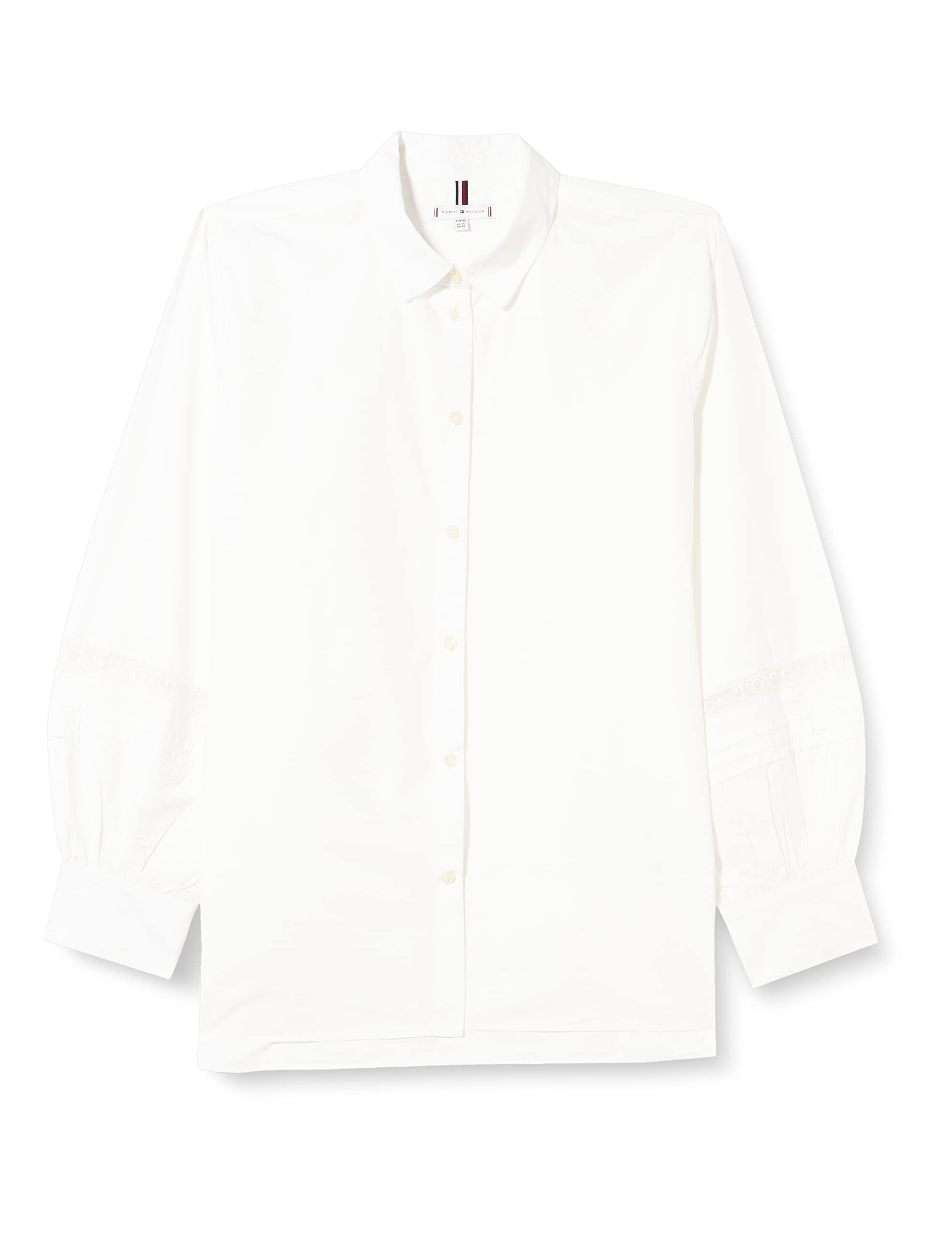 Tommy Hilfiger Co Lace Feminine Blouse Ls in White | Lyst UK