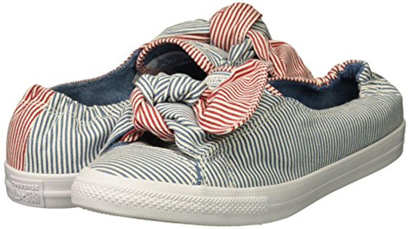 Converse Knot Striped Chambray Slip On 