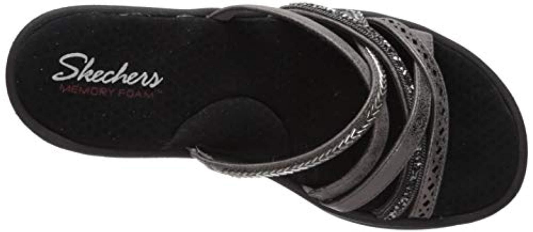 Skechers Cali Rumbler Wave-new Lassie Slide Sandal,pewter,9 M Us in Black |  Lyst