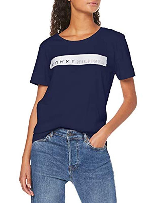 Tommy Hilfiger Womens Billie Round-nk Tee Ss T-Shirt