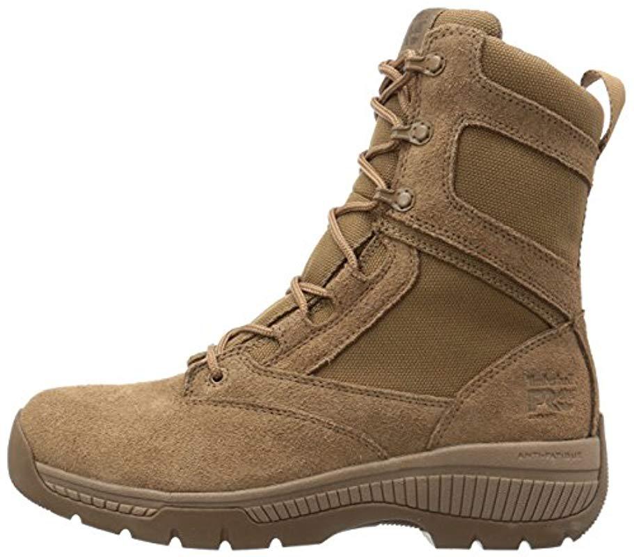 Timberland Leather Valor Duty 8" Soft Toe Military & Tactical Boot in Brown  for Men - Lyst