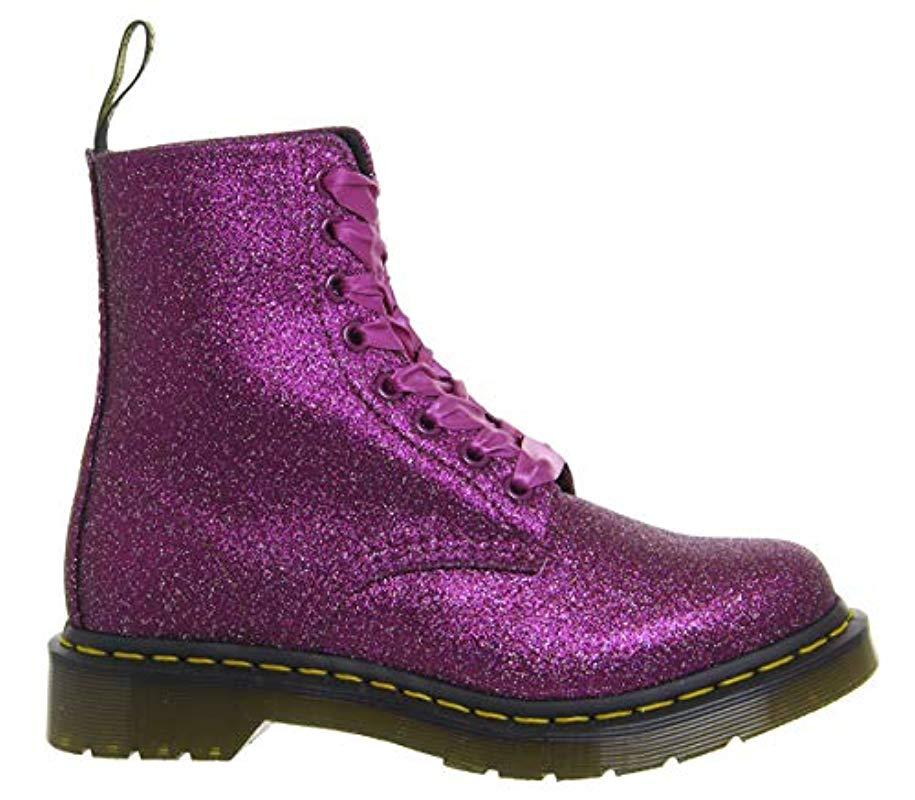 doc martens purple shimmer