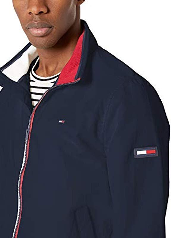 Tommy Hilfiger Tommy Jeans Essential Bomber Jacket in Blue for Men | Lyst UK