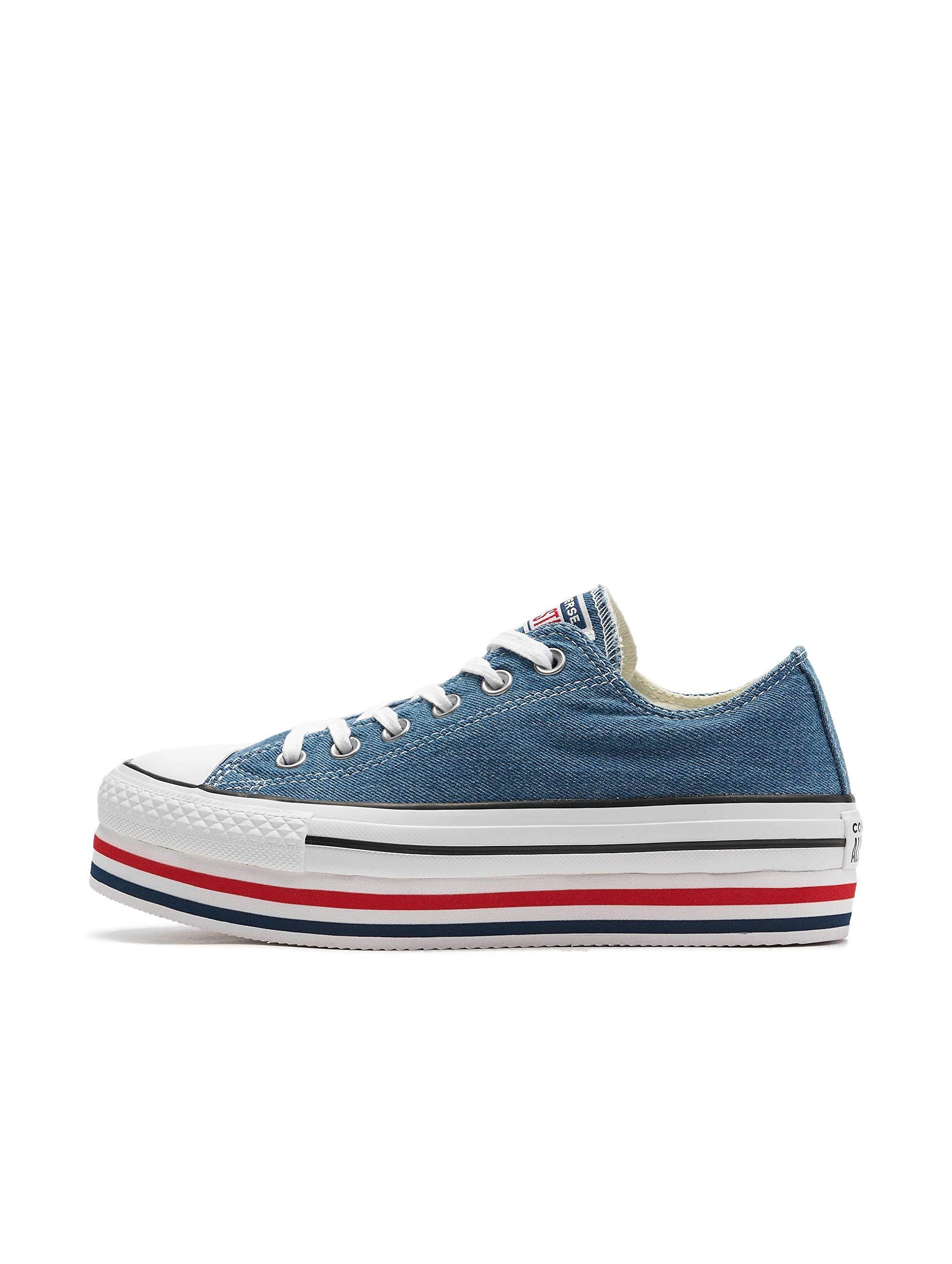 converse jeans platform