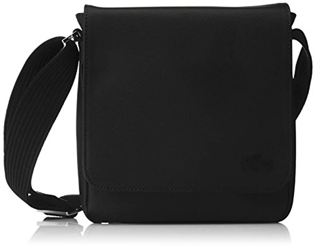 Lacoste Sac Homme Access Premium Shoulder Bag in Black for Men | Lyst UK