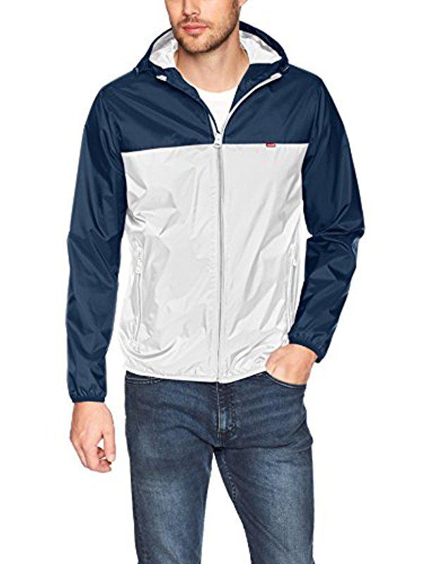 levi's hooded rain jacket