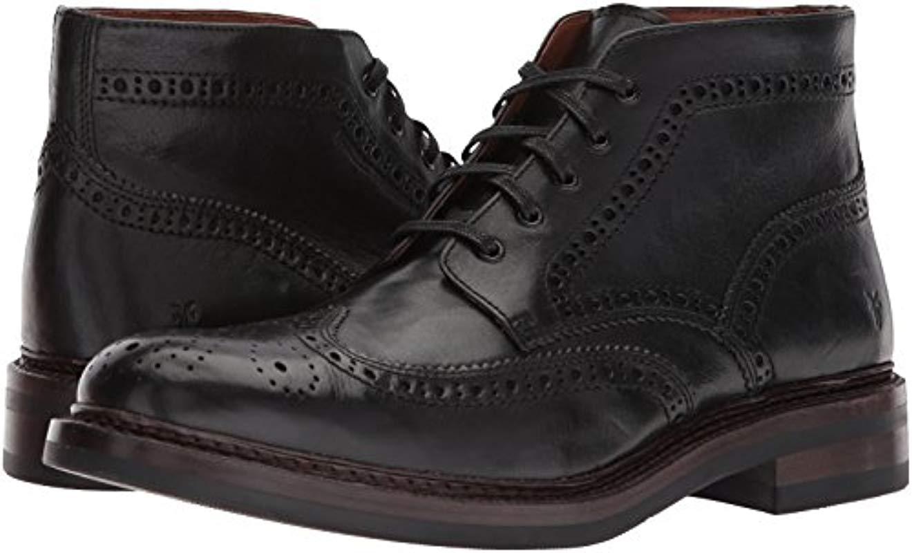 frye graham brogue chukka boots