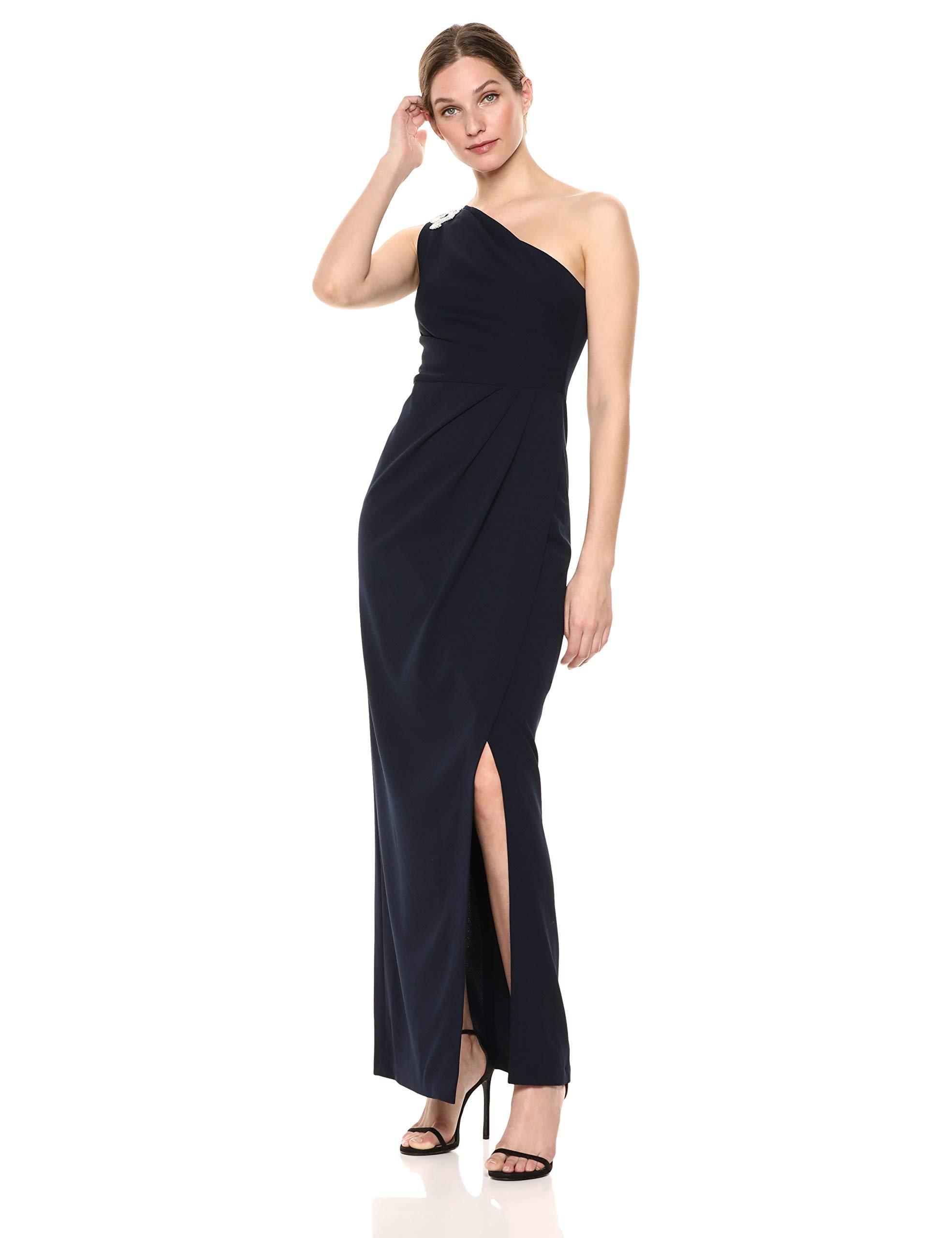 calvin klein one shoulder gown