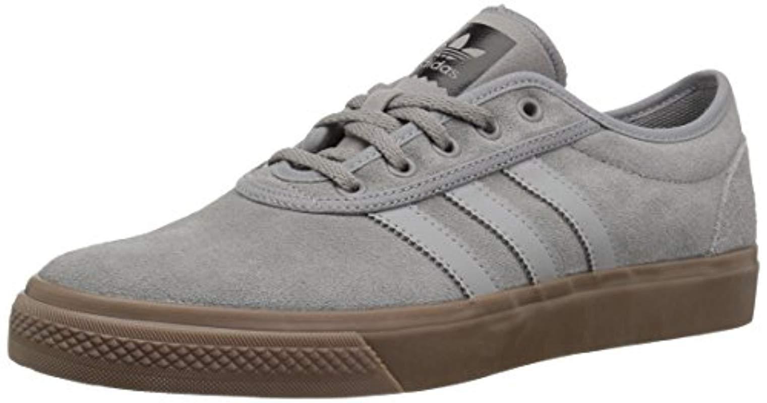 adidas Originals Suede Adi-ease Skate Shoe, Solid Grey/gum, 7 M Us in Gray  for Men - Lyst