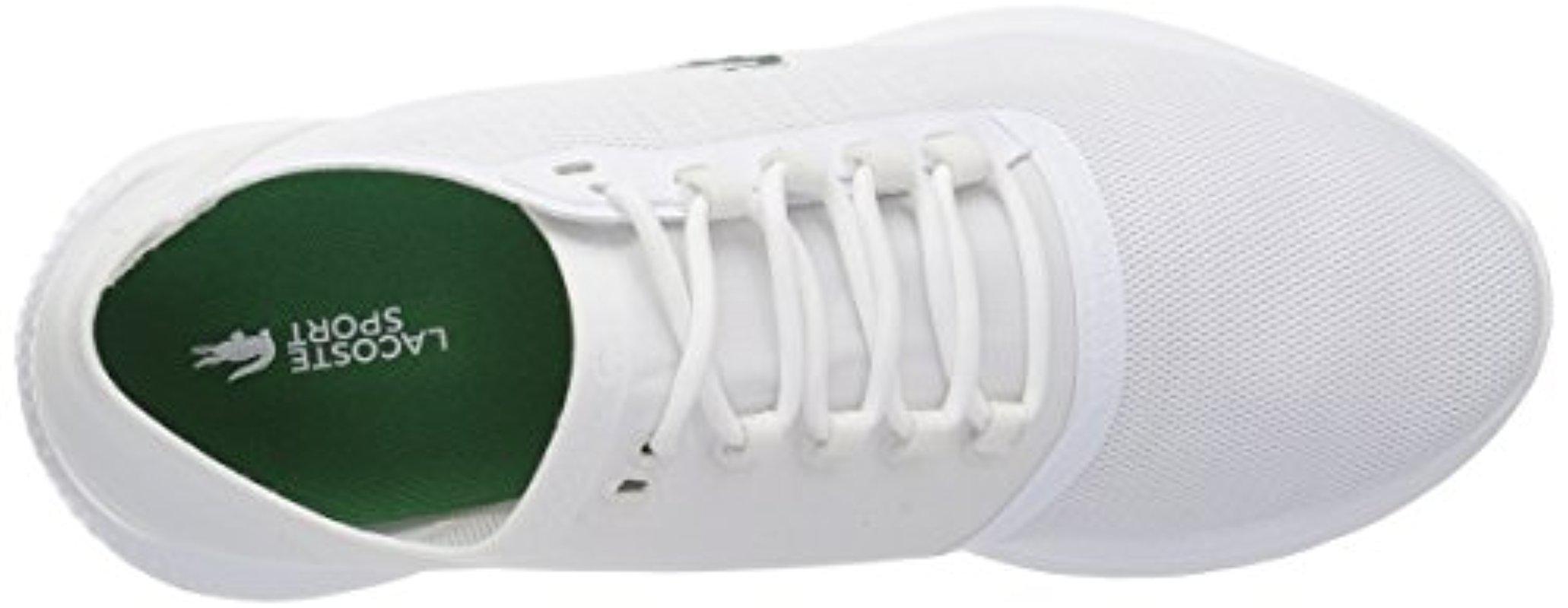 Lacoste Cotton Lt Fit 118 Spw Sneaker in White/White - Lyst