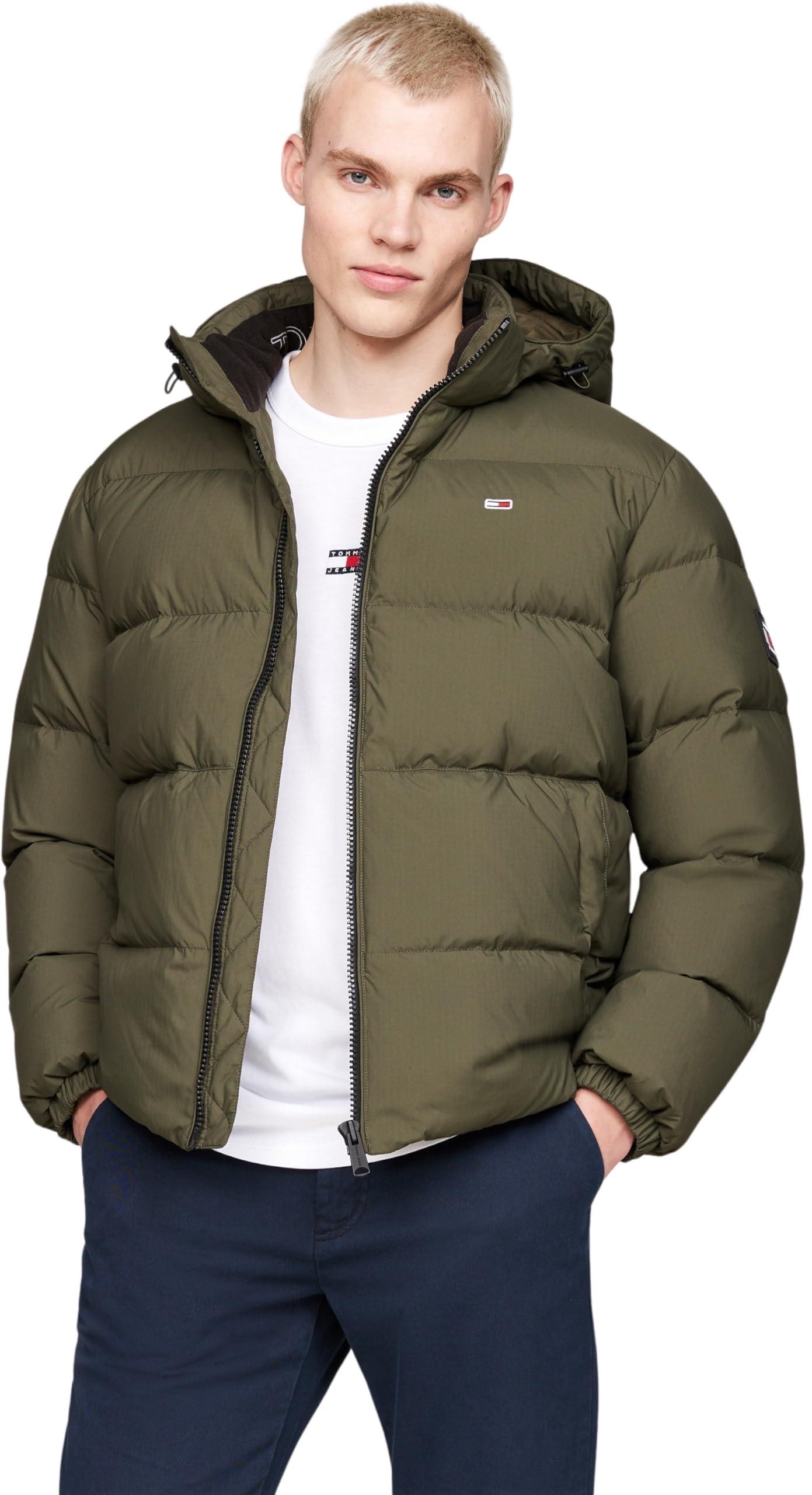 Down Jacket Hilfiger Essential Jacke OlivgrÃ¼ne Tommy Hilfiger