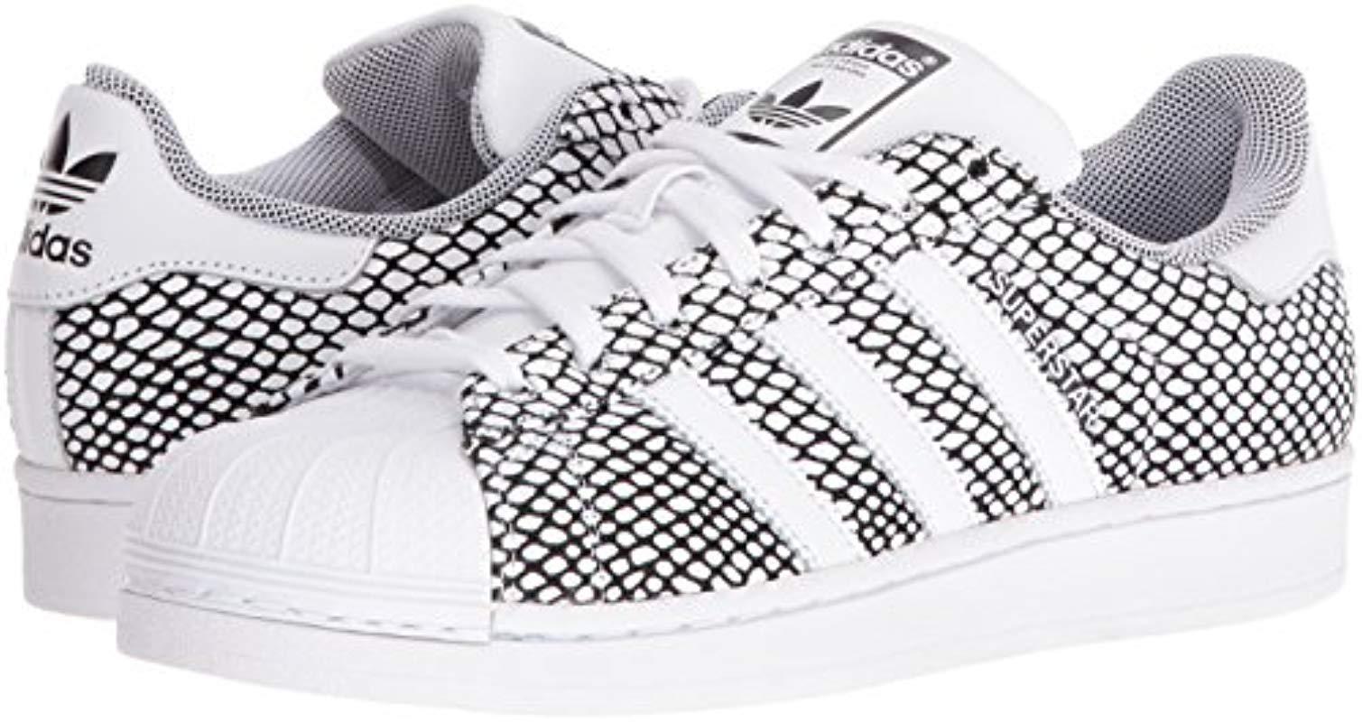 adidas Originals Leather Superstar Snake Pack Fashion Sneaker in ...