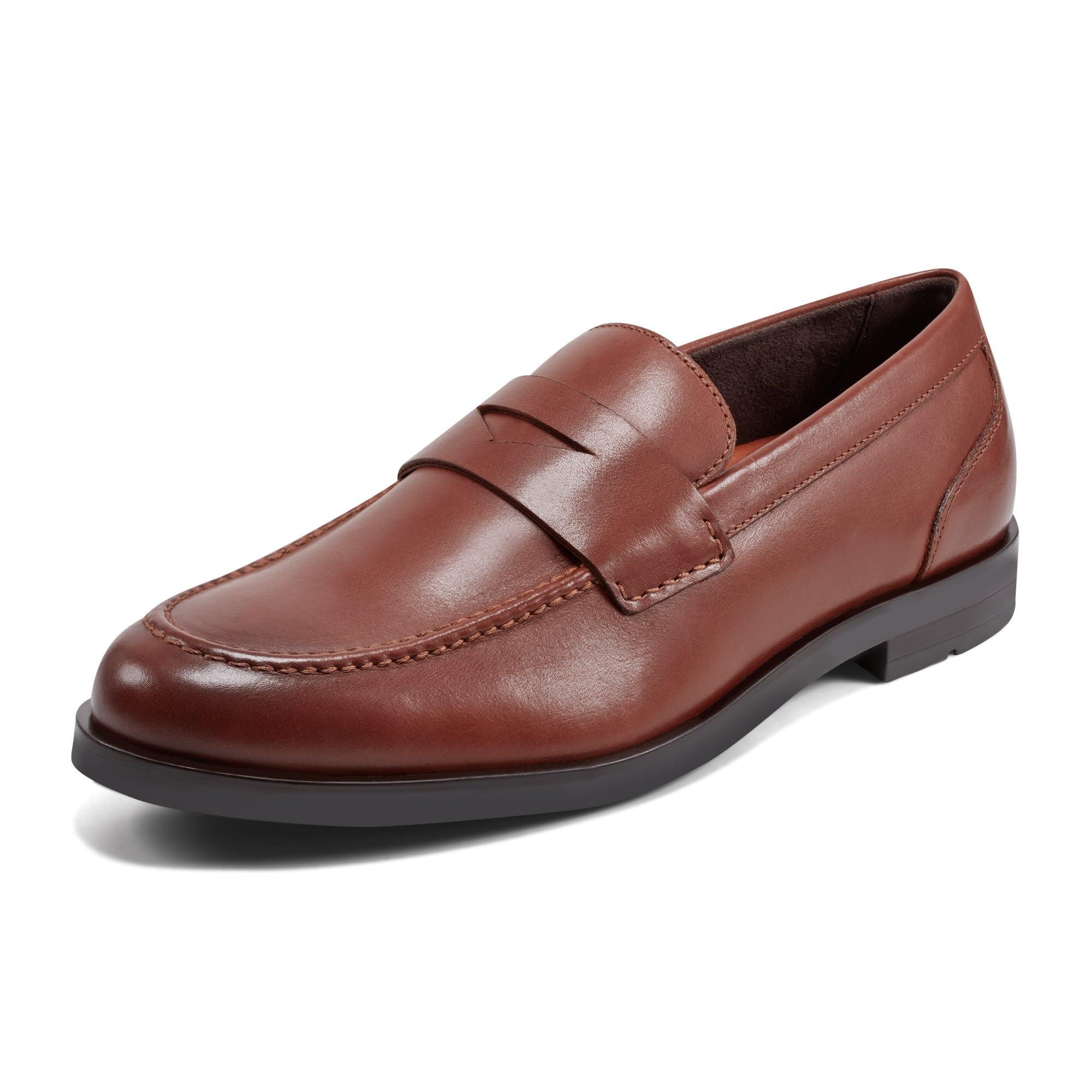 Rockport Men's Modern Prep Penny Loafer - Leather Dress Shoes With Adiprene Cushioning & Memory Foam