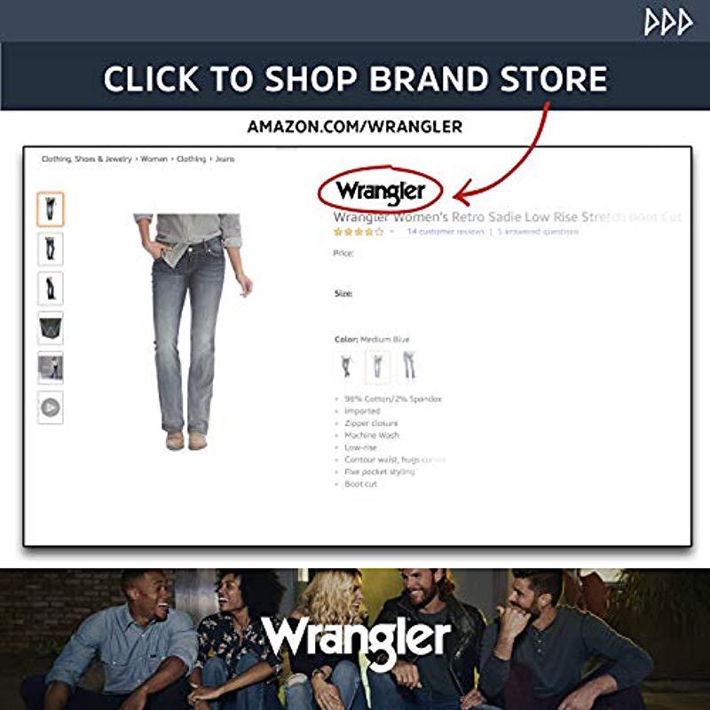 wrangler retro women's high rise vintage trouser jeans