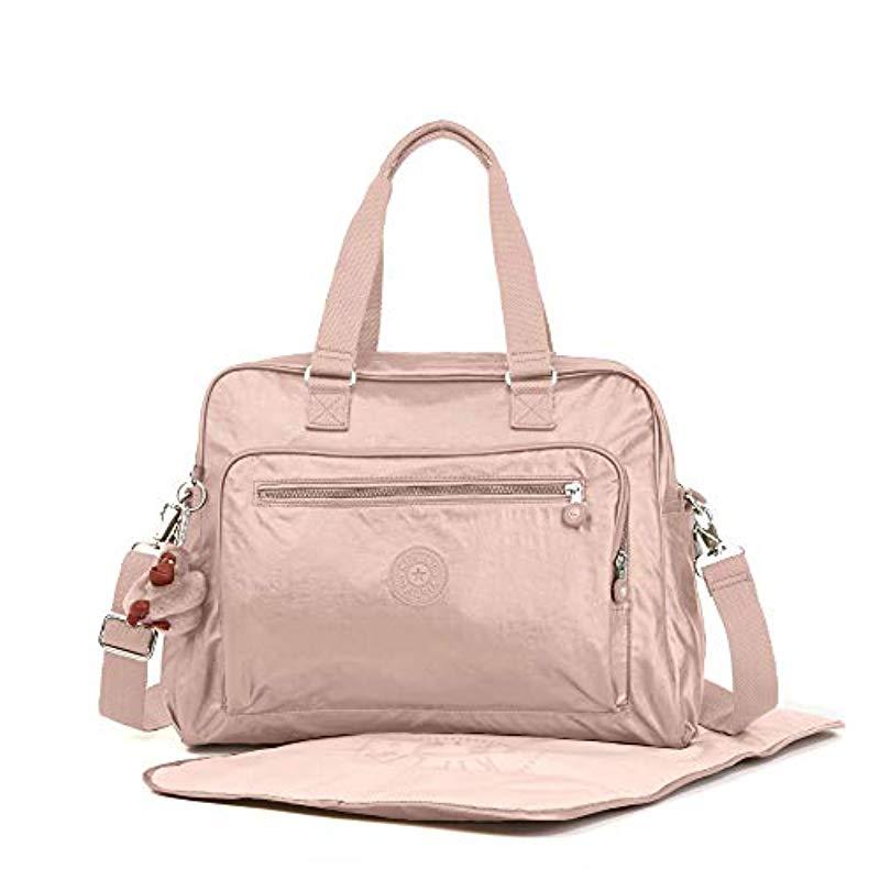 Kipling Synthetic Alanna Babybag Diaper Bag in Rose Gold Metallic (Pink) |  Lyst