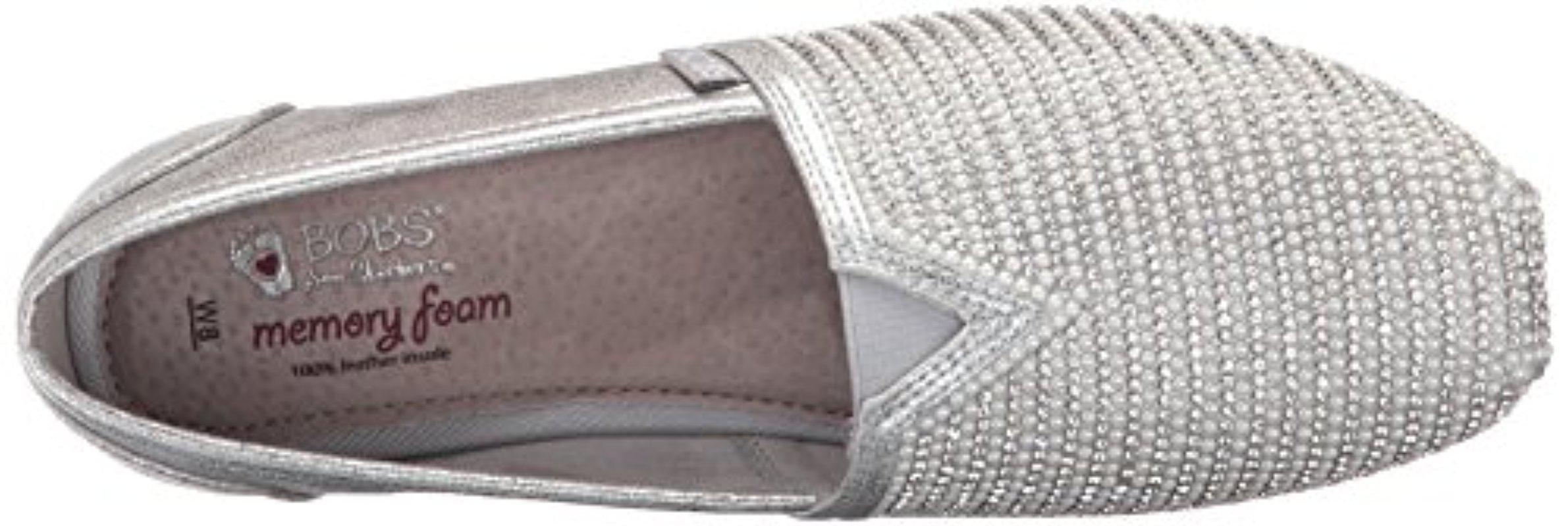 Skechers Bobs Luxe Bobs-big Dreamer Flat in Metallic | Lyst