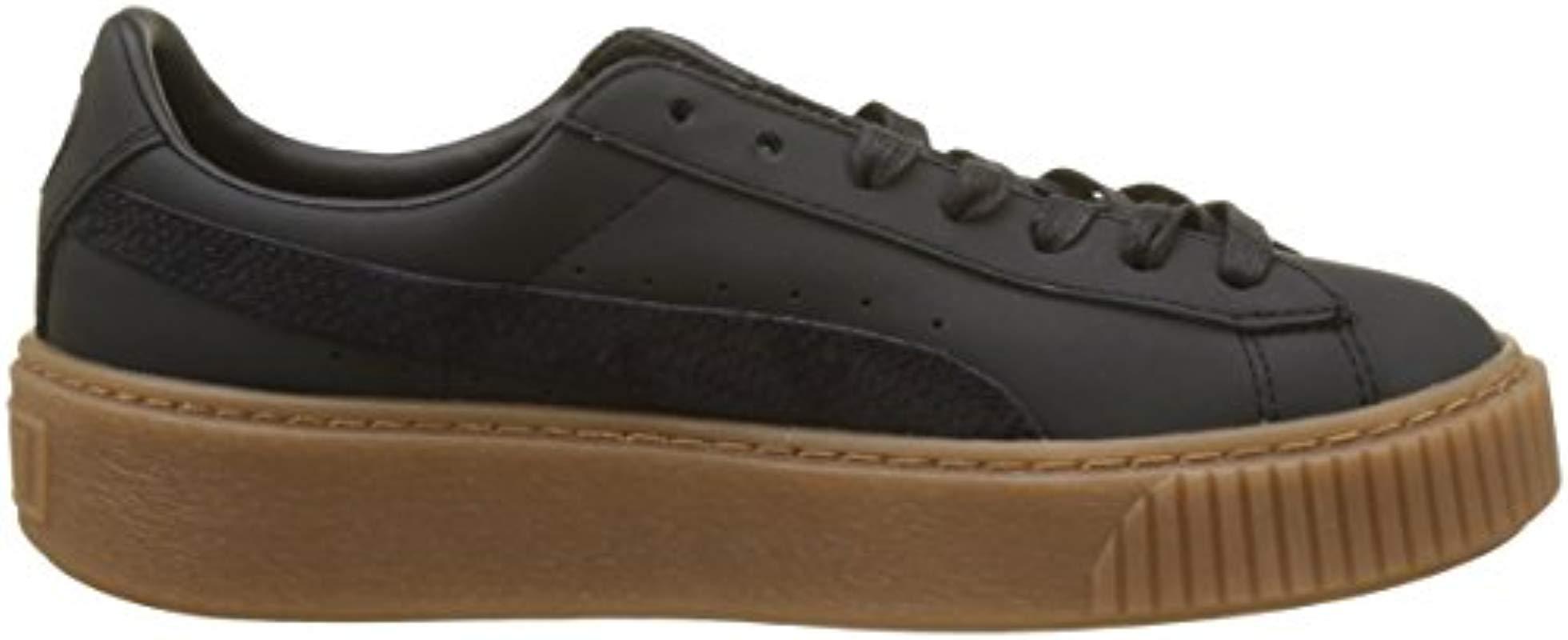 puma platform euphoria black