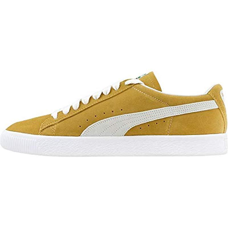 puma suede mustard yellow