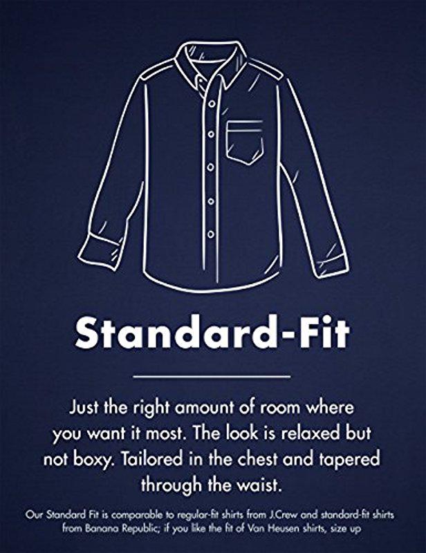 Brand Goodthreads Mens Standard-fit Long-Sleeve Fashion Stripe Oxford Shirt