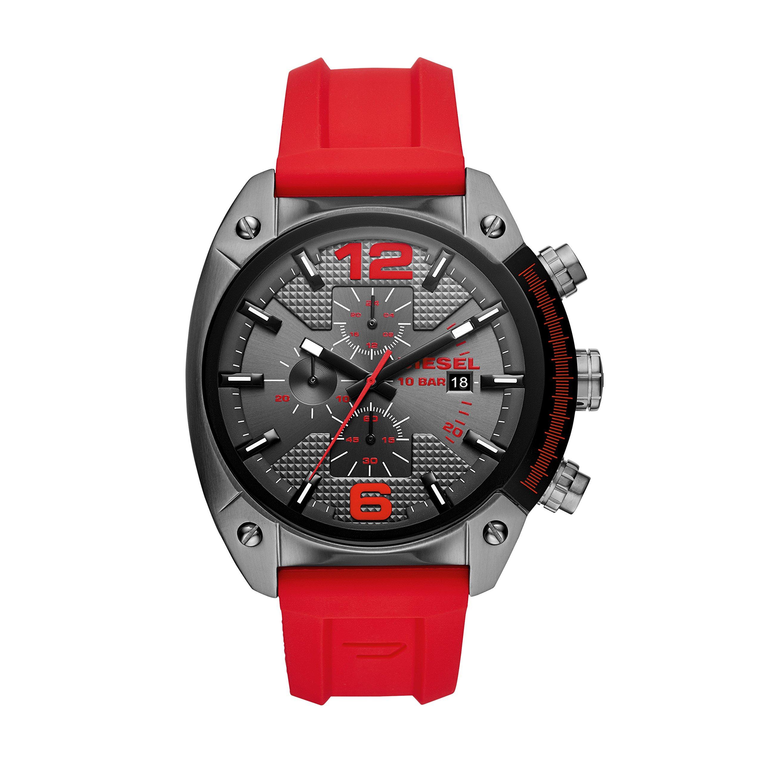 DIESEL Chronograph Quarz Uhr mit Silikon Armband DZ4481 in Rot für Herren |  Lyst DE