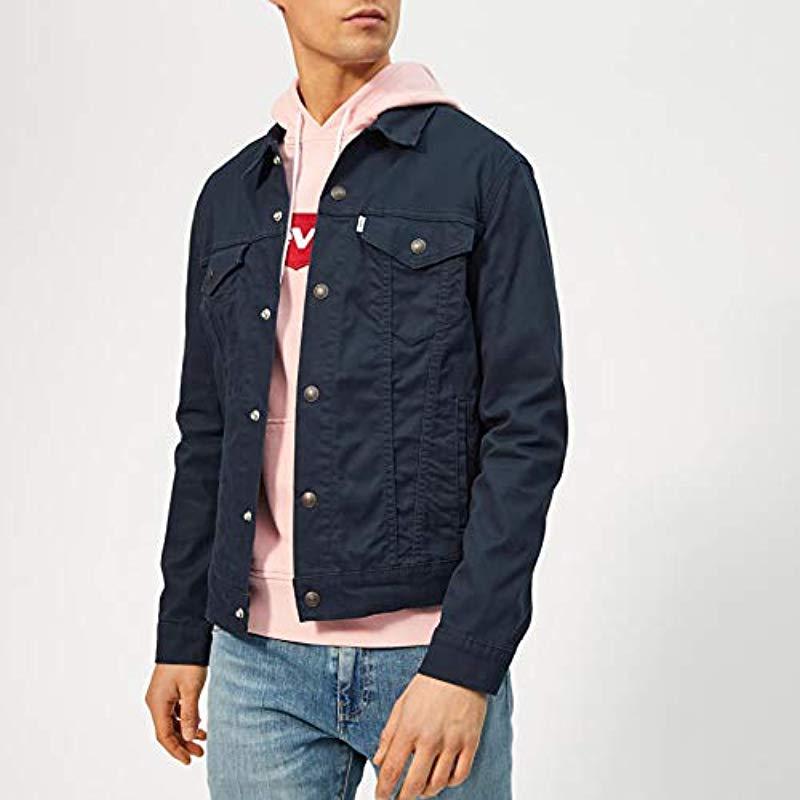 Navy Blazer The Trucker Jacket 