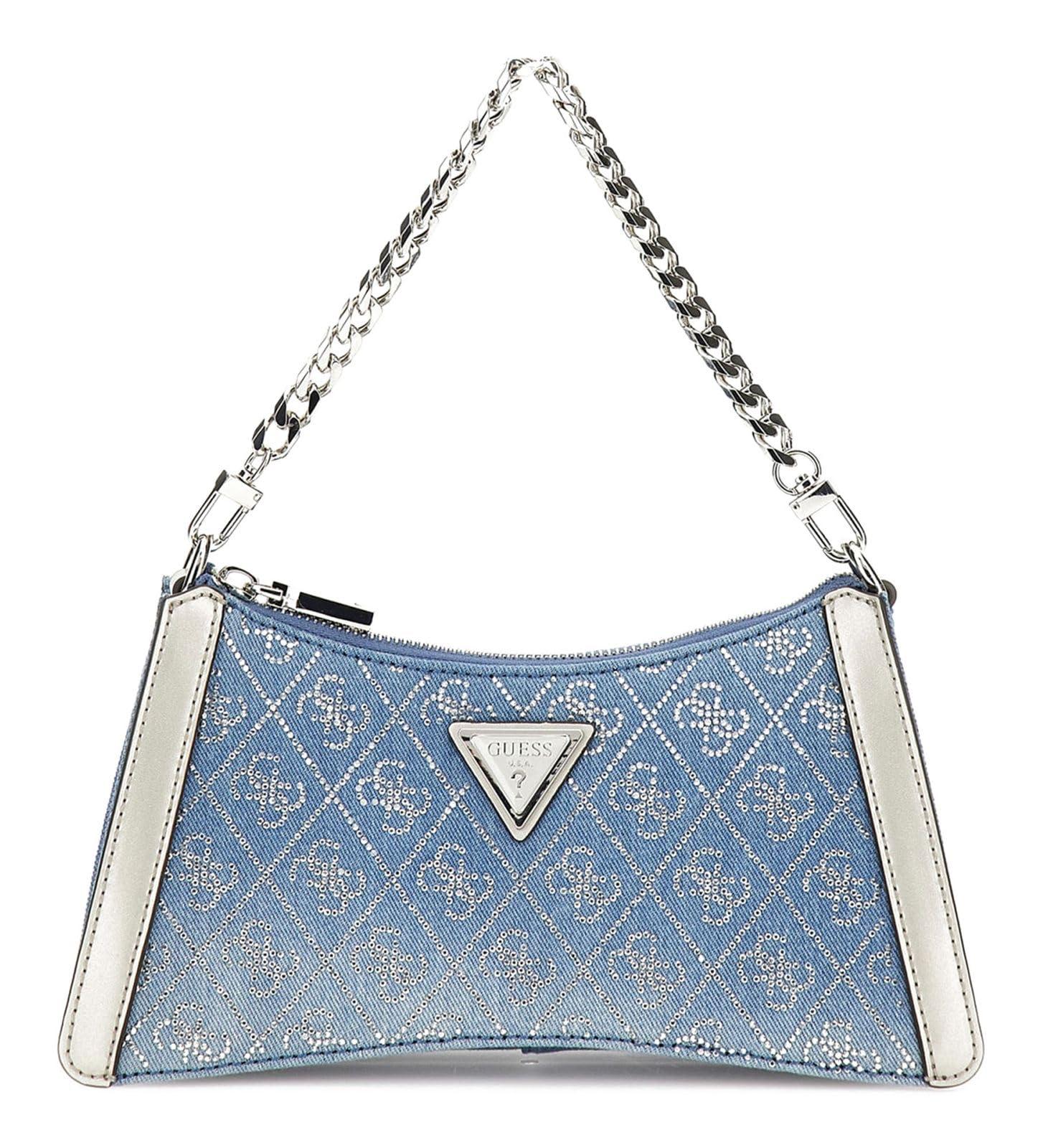 Guess Schultertasche Guess Ederle Tasche Blau GUESS Damen
