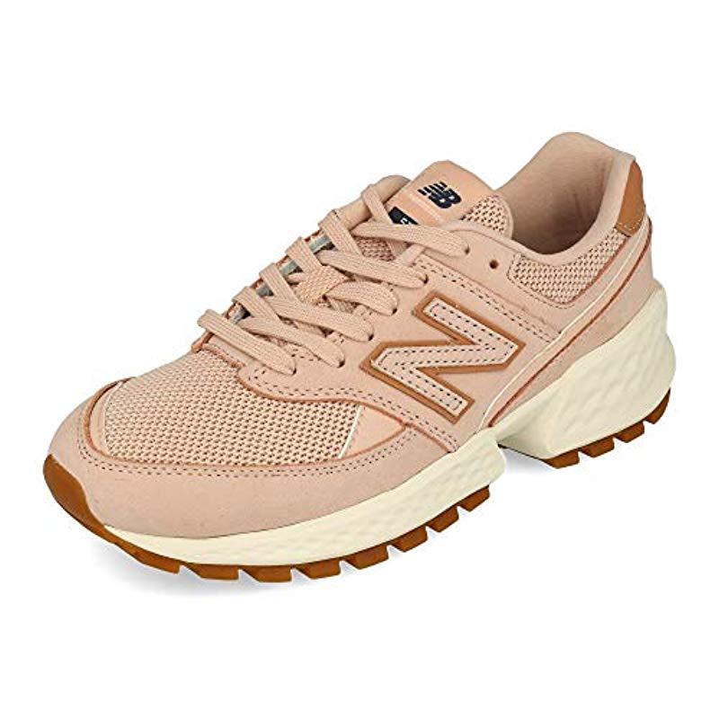 new balance pink 574 v2 suede trainers