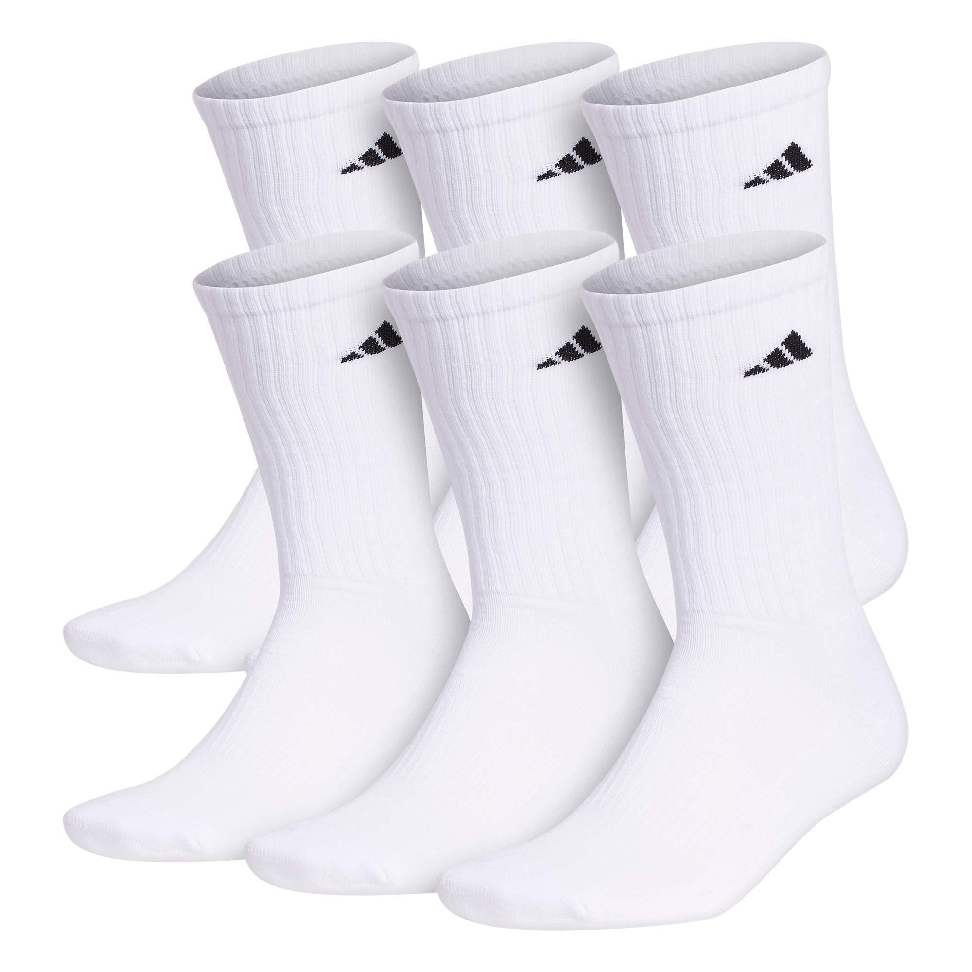 adidas Athletic Cushioned Crew 6 Pairs in White for Men | Lyst