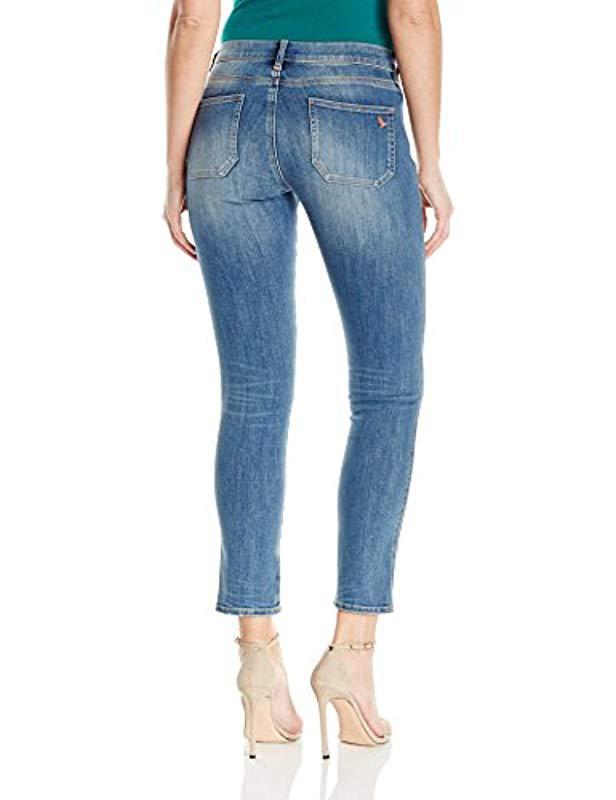 M.i.h Jeans Paris Mid Rise Cropped Slim Jeans in Blue - Lyst