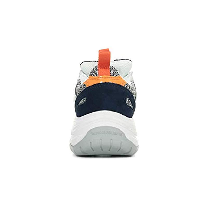 calvin klein maya trainers navy light grey orange