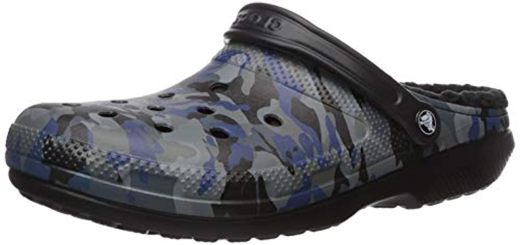 camo crocs with lining