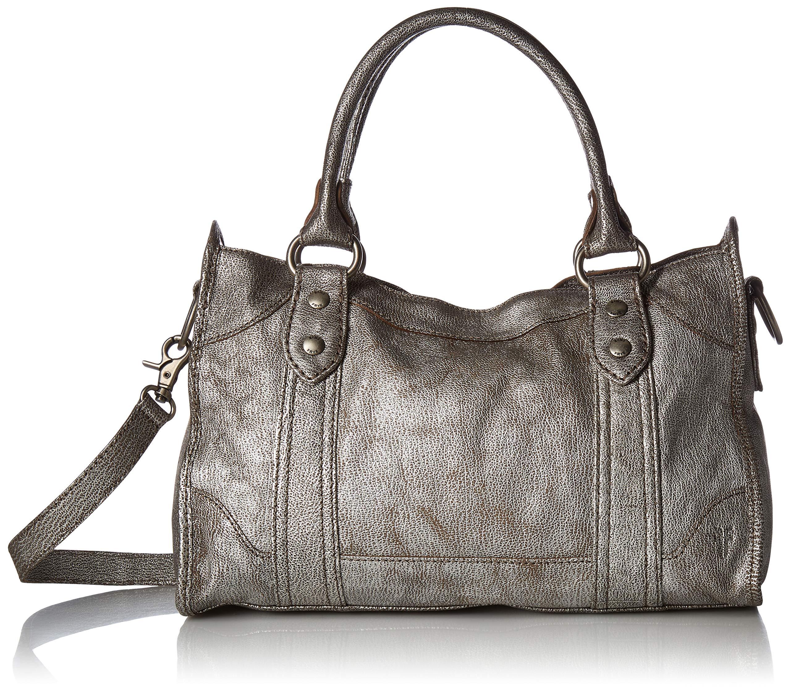 frye melissa zip satchel leather handbag