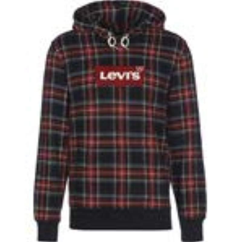 levi tartan hoodie