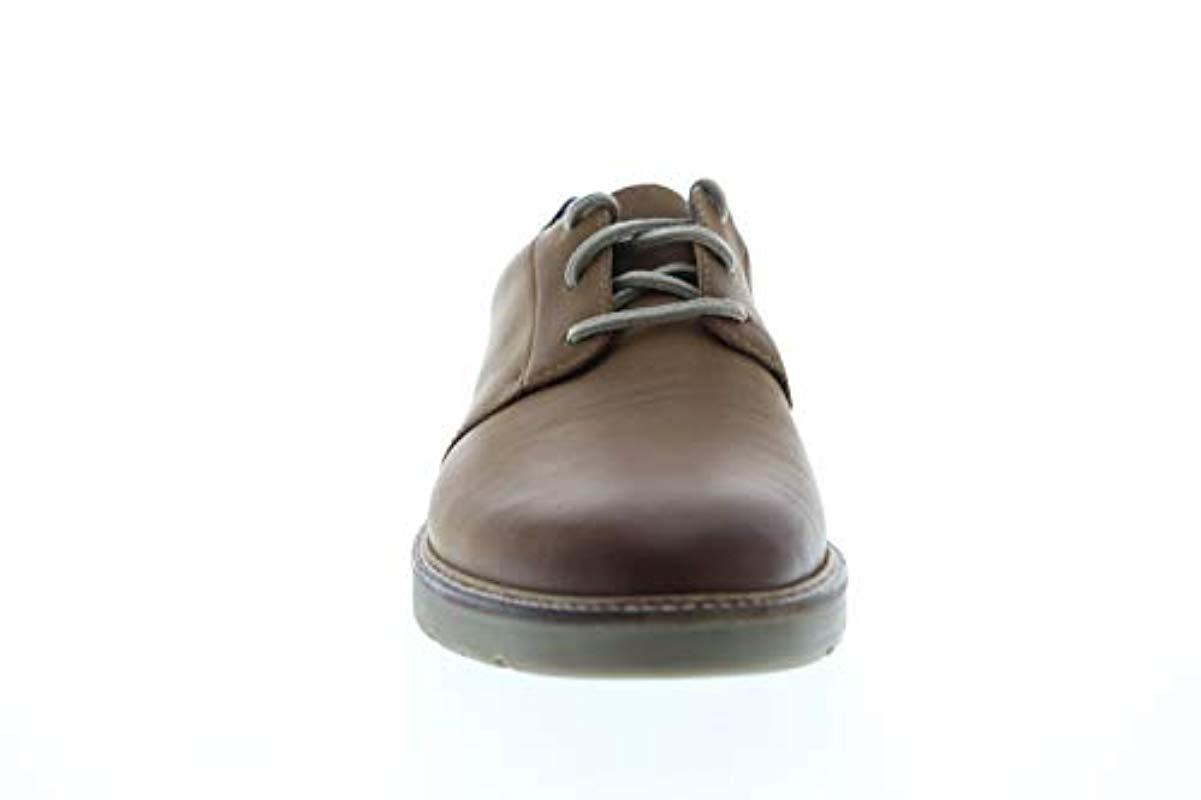Clarks Leather Grandin Plain Shoe in Dark Tan Leather (Brown) for Men - Lyst