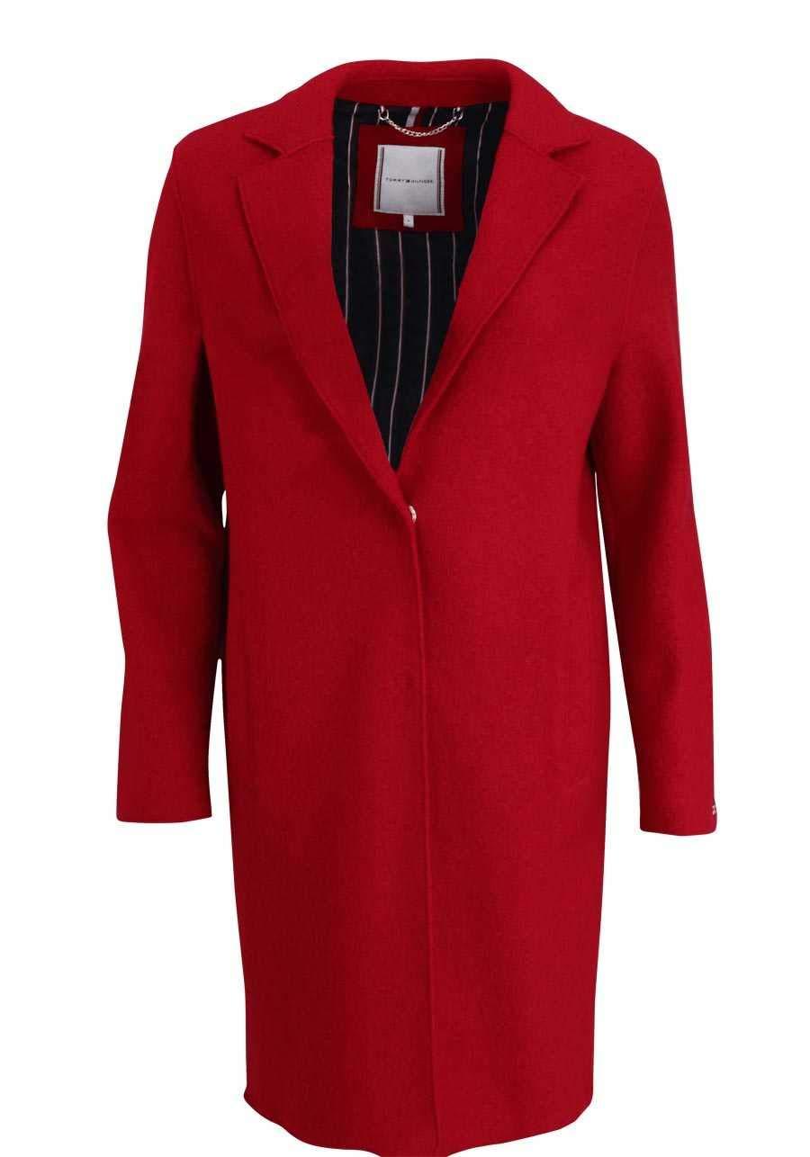 Tommy Hilfiger Rachel Boiled Wool Sb Coat in Red | Lyst UK