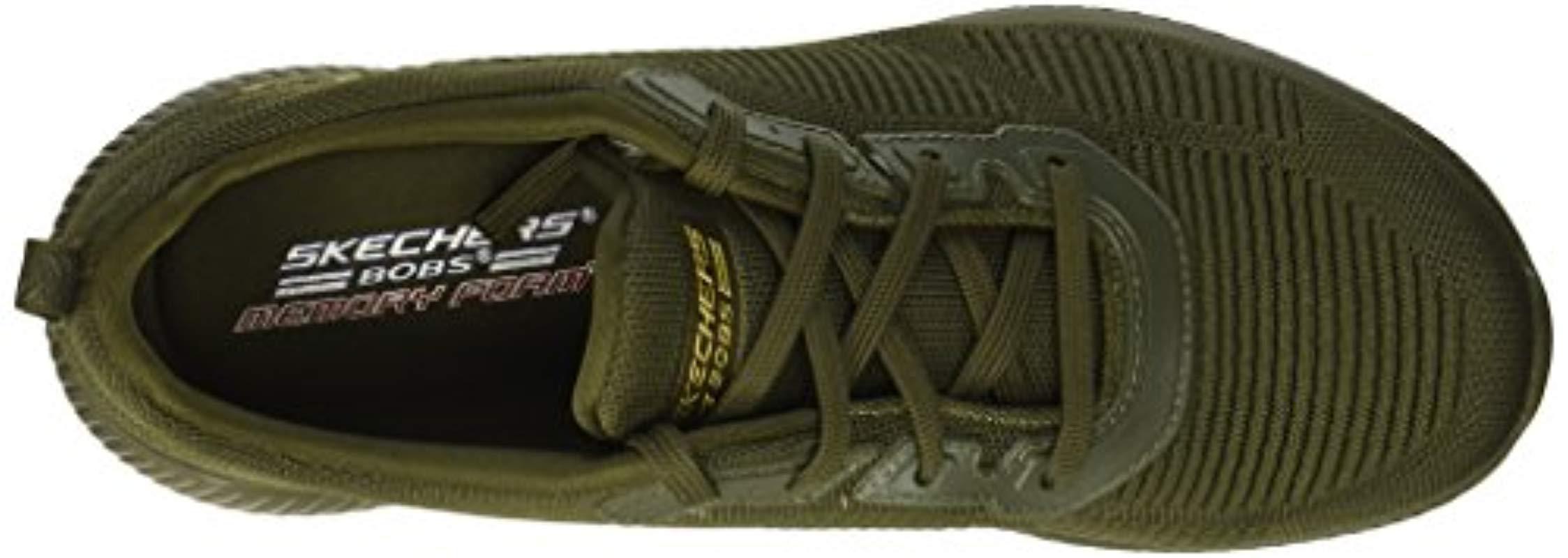 skechers bobs squad mujer olive