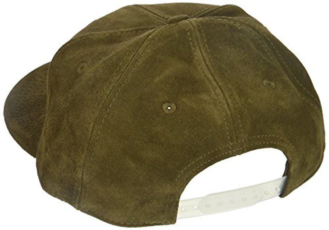 Timberland Suede Flat Brim Hat, in 