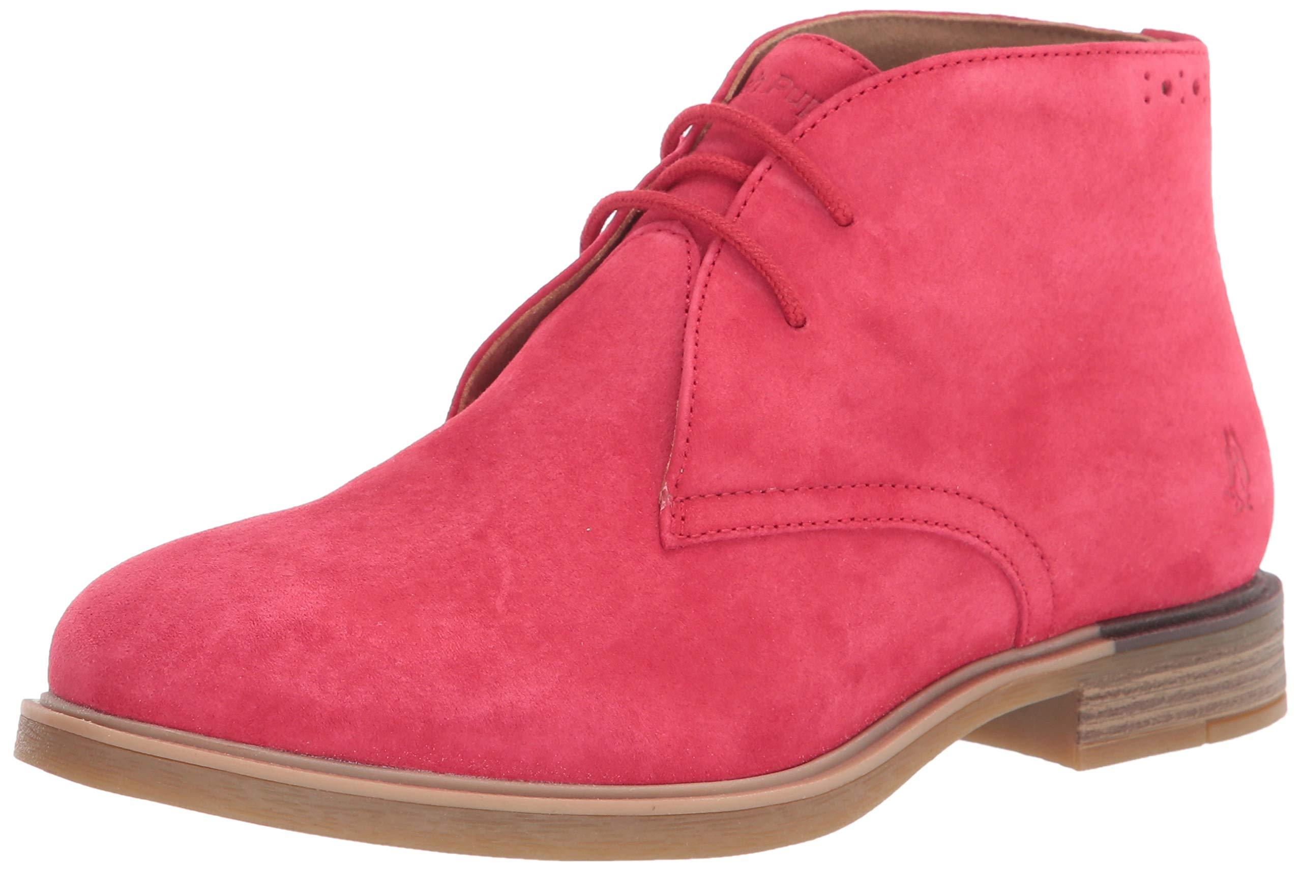 Hush Puppies Leather Bailey Chukka Boot Boots in Red Suede (Red) Save