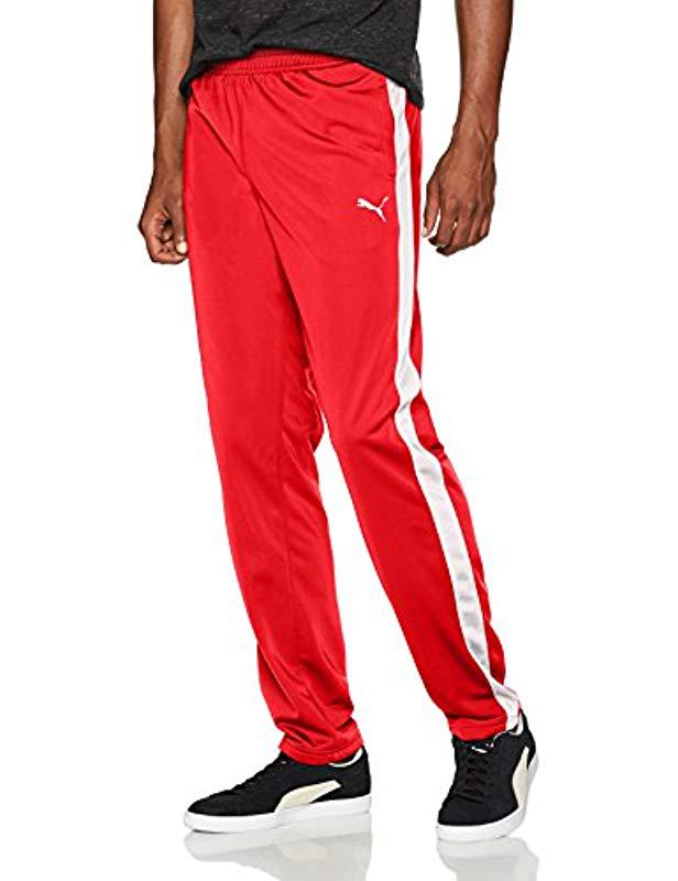 PUMA Contrast Pants in Red for Men | Lyst